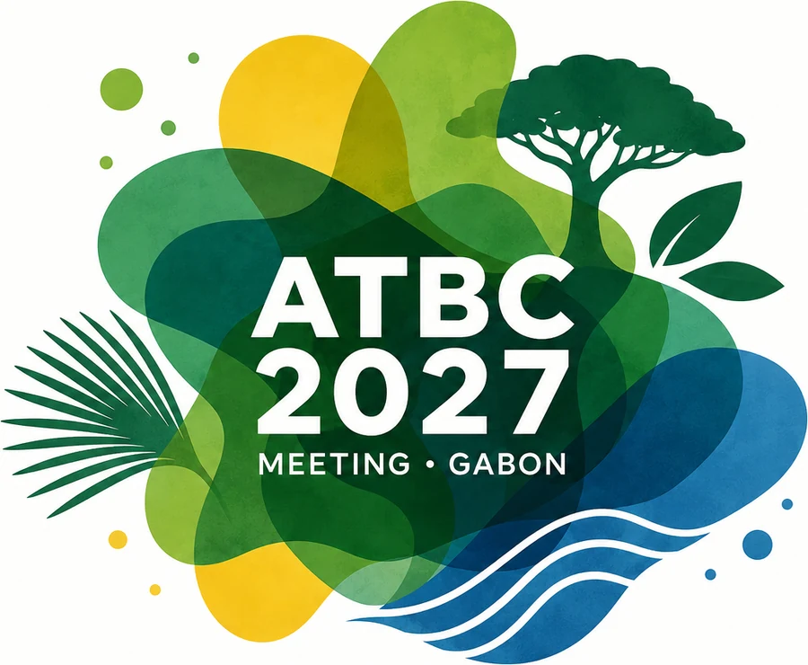 ATBC2027 emblem — Gabon's forest, palm and rivers